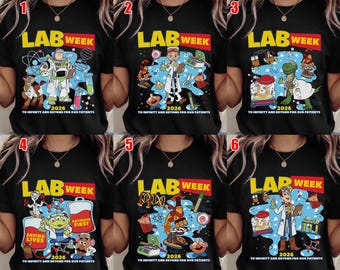 Toy Story Lab Week 2026 Matching, Lab Story Med School Trip, Buzz Woody Laboratory Party, Medical Tech Mlt Mls Team Shirt NHNH16