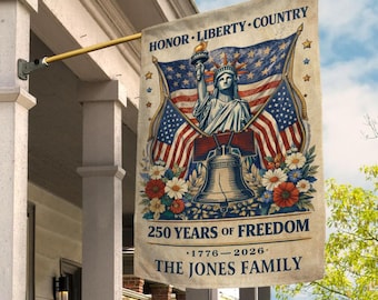 250th Anniversary USA Patriotic Flag, 1776-2026 Commemorative, Celebrate 250th Anniversary, America Independence Garden Flag NHN114