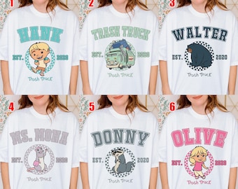 Trash Truck Shirt, All Characters Trash Truck Birthday Family Matching, Trash Truck Birthday Boy/Girl, Hank Trash Truck Family Shirt NGY206