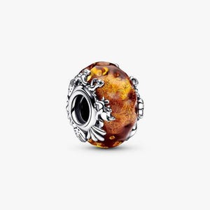 The Lion King Murano Glass Charm Compatible With Pandora moments,Silver Beading With Gift Pouch And Box