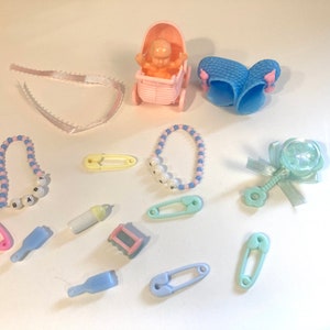 Baby Shower Girl Boy Twins Gender Reveal Cake Topper Cupcake toppers Party Decorations