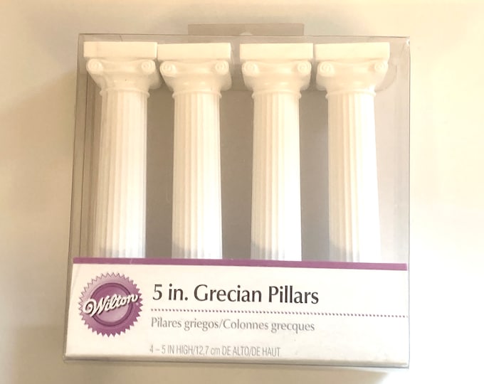 5 Inch Grecian Pillars Greek Columns Tiered Wedding Cake Toppers Etsy