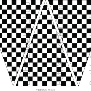 Checkered Flag Bunting Banner Download Party Backdrop