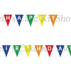 Happy Birthday Bunting Banner Download