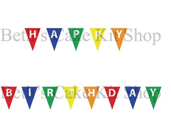 Happy Birthday Bunting Banner Download