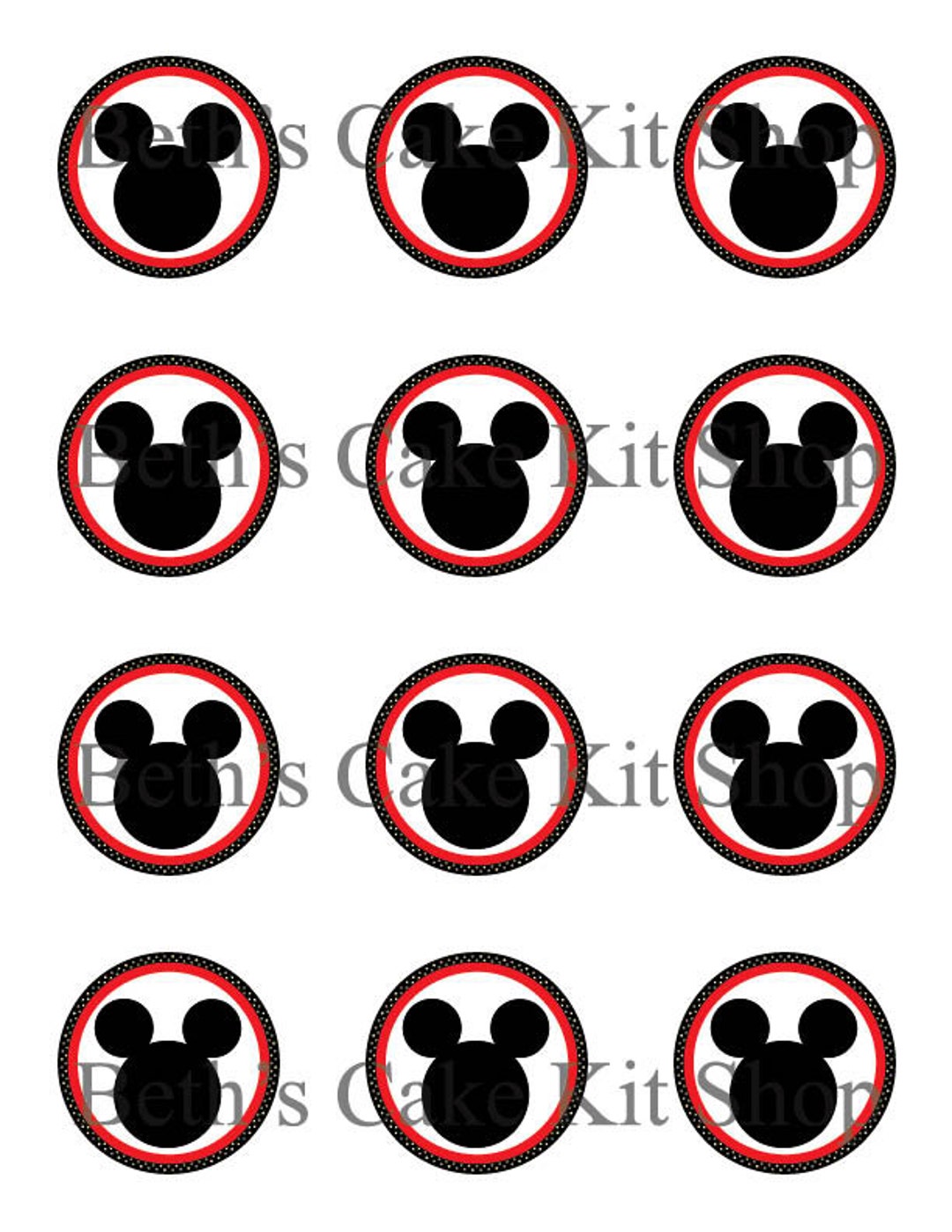 Mickey Mouse Cupcake Topper Printable Download - Etsy mickey-mouse-cupcake-topper-printable-download-etsy