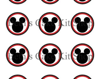 Micky Maus Cupcake Topper Printable Download