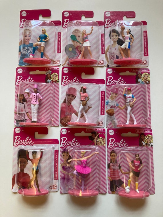 Barbie Mini Figures Kids Girls Mattel Cake Topper 3 Toy Minis Various new