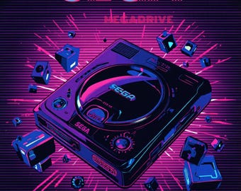 Sega megadrive print poster