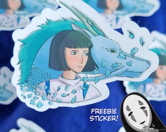 Studio Ghibli | Spirited Away | Anime | Haku Vinyl Sricker