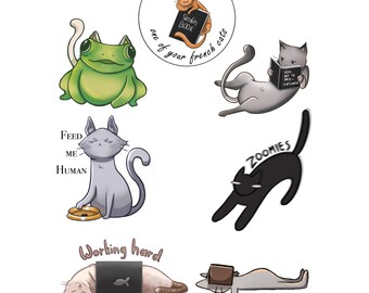 Katter klistermärkespaket