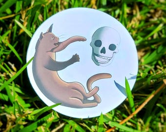 Skullcat-klistermärke