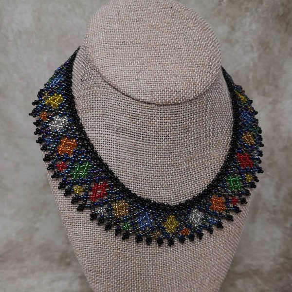 Vintage Ukrainian Gerdan Beaded Necklace