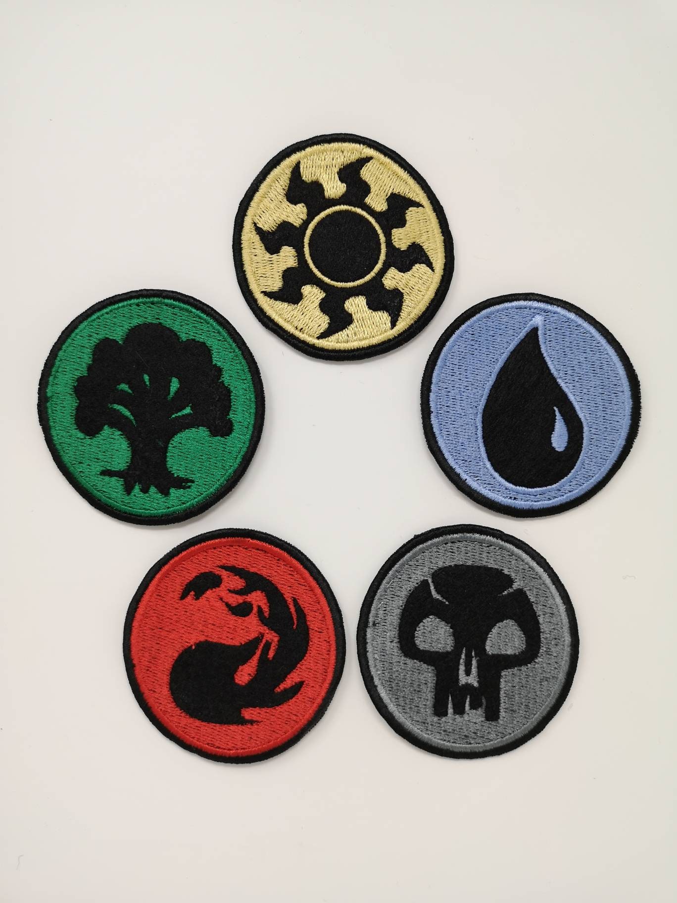 Handmade Fan Art Magic The Gathering Mtg Mana Symbols Sew On Etsy New Zealand