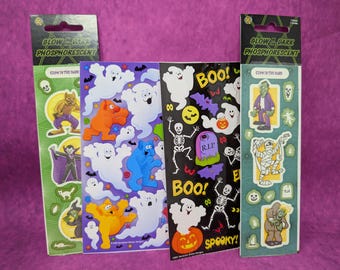 Retro Sandylion Halloween Stickers
