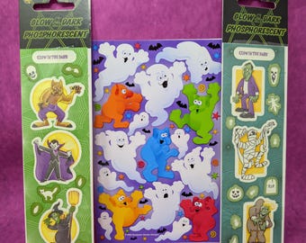 Retro Sandylion Halloween Stickers