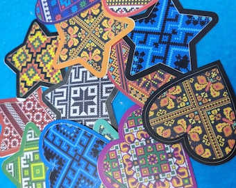 Ukrainian Print Paper Stickers