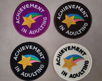 Achievement in Adulting Merit Badge sew-on patch
