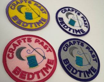 Crafty Merit Badge Sew-On Patch - Embroidery Wizard