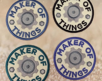 Parche para coser con la insignia de mérito de Maker Of Things