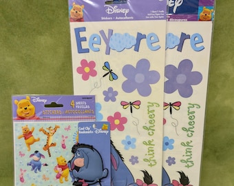 Retro Sandylion Eeyore Stickers & Bookmark