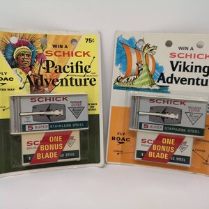 Vintage 1967 NOS Schick Razor Blades
