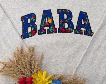 Embroidered 'Baba' Sweatshirt