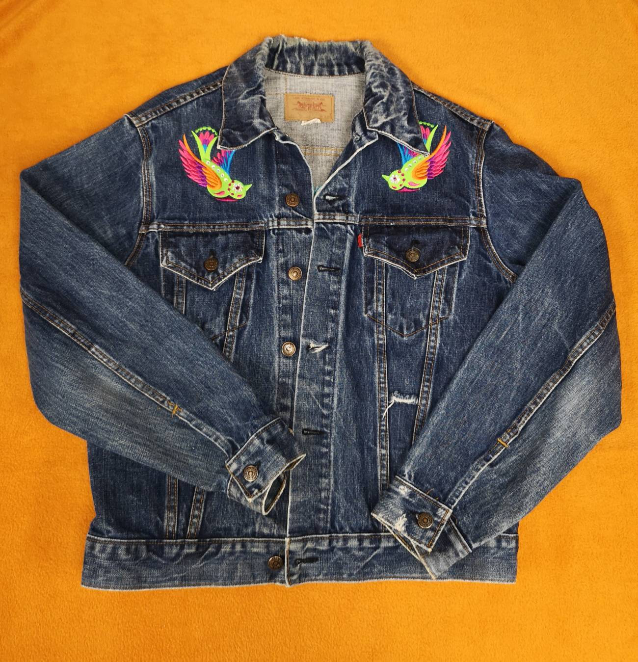 Levi Strauss 70505 Vintage Jacket - Embroidered - Etsy