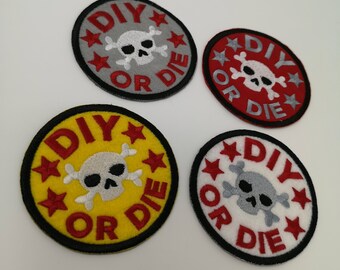 Crafty Merit Badge Sew-On Patch - DIY or Die