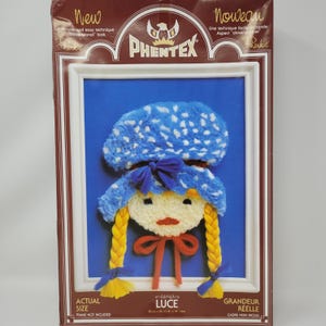 Vintage Phentex Phenkit Luce - Holly Hobbie Inspired Wallhanging