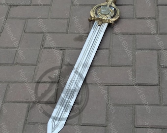 Espada de fantasía inspirada en Dawnbreaker hecha a mano –