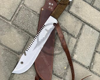Réplique de machette surnaturelle Dean Winchester faite main avec étui en cuir