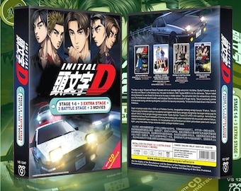 Initial D DVD Box Set: Stage 1-6 + Movies, English Subtitles, All
