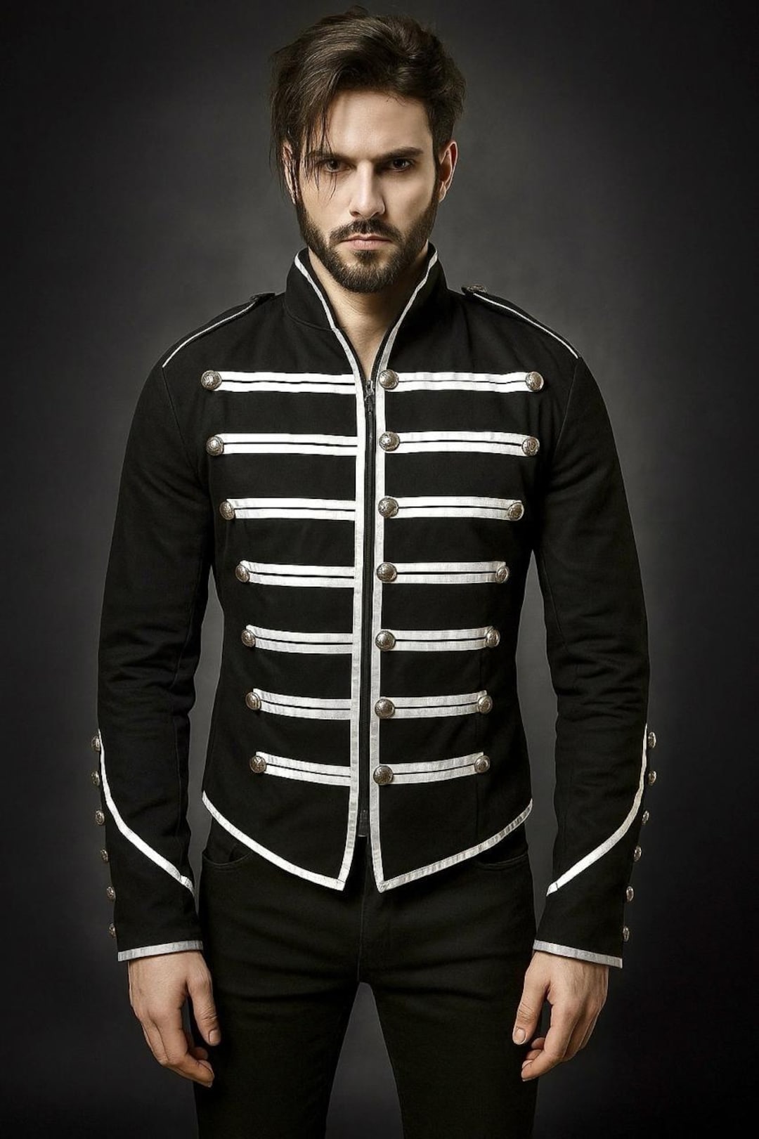 Black Parade Military Gothic Steampunk Rock Jacket, My Chemical