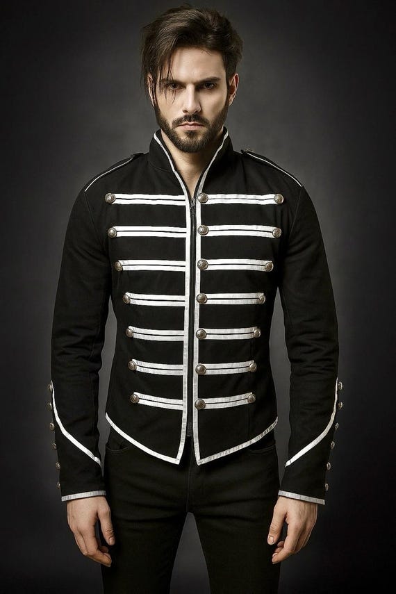 black parade dress Ro Rox Women's Adam Luxe Military Drummer Black Parade Jacket UK 14 / Black