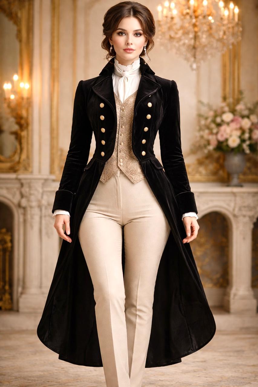 Riding Long Coat Regency Victorian - Etsy