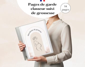 Pregnancy tracking binder, pregnancy gift, maternity file divider pages, future mother gift, pregnancy file, maternity gift