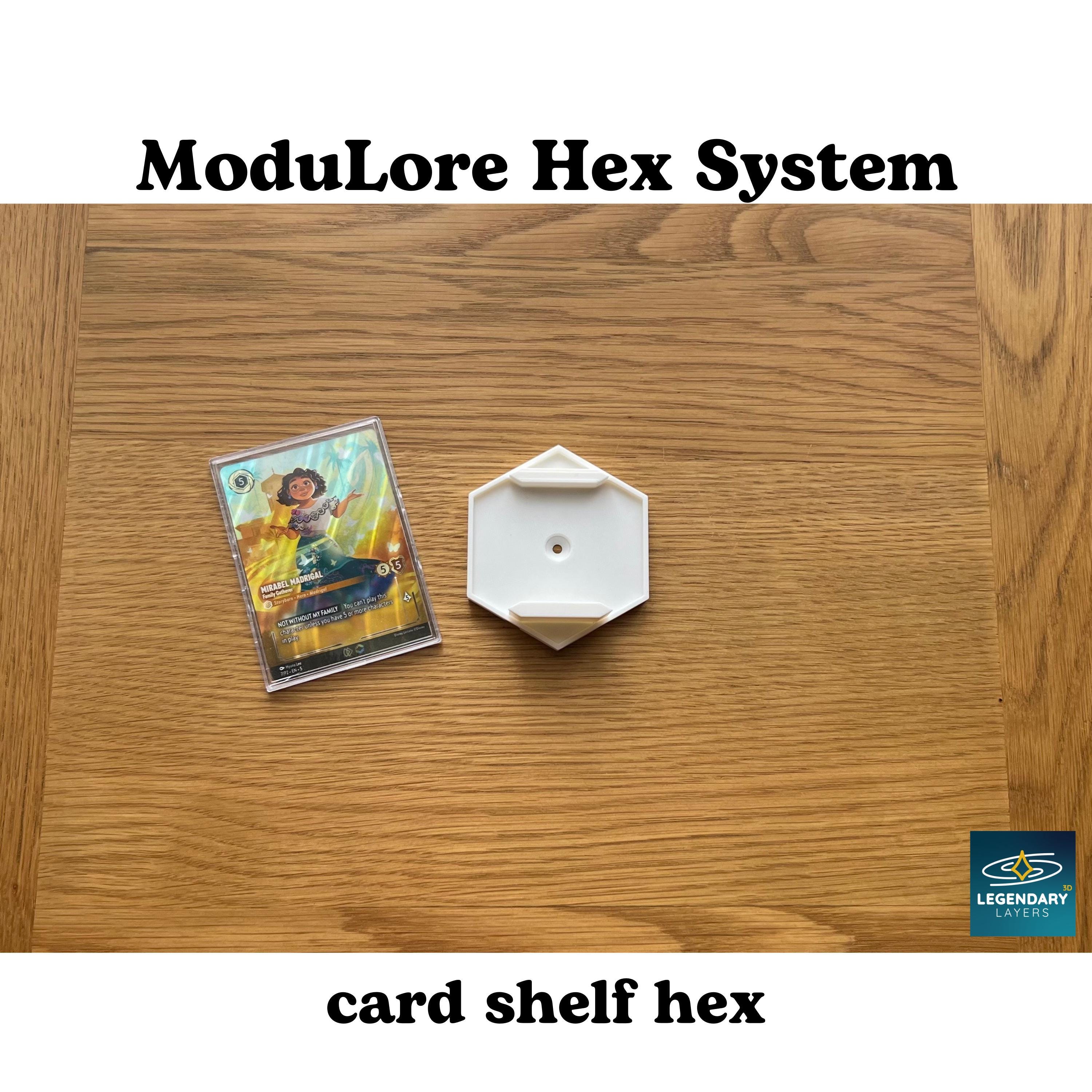 ModuLore Hex System - Espositore modulare esagonale per biglietti Disney Lorcana