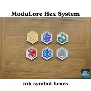 Système hexagonal ModuLore - Présentoir modulaire hexagonal à symboles d'encre Disney Lorcana