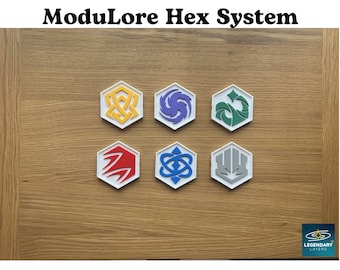 ModuLore Hex System - Disney Lorcana Ink Symbol Hexagonal Modular Display