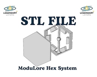ModuLore Hex System - Pin Hex - STL 3D Print File - Lorcana Accessories