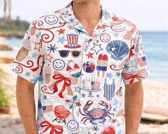 Passendes 250 Hawaii Hemd mit passendem Shirt zum 4. Juli Shirt