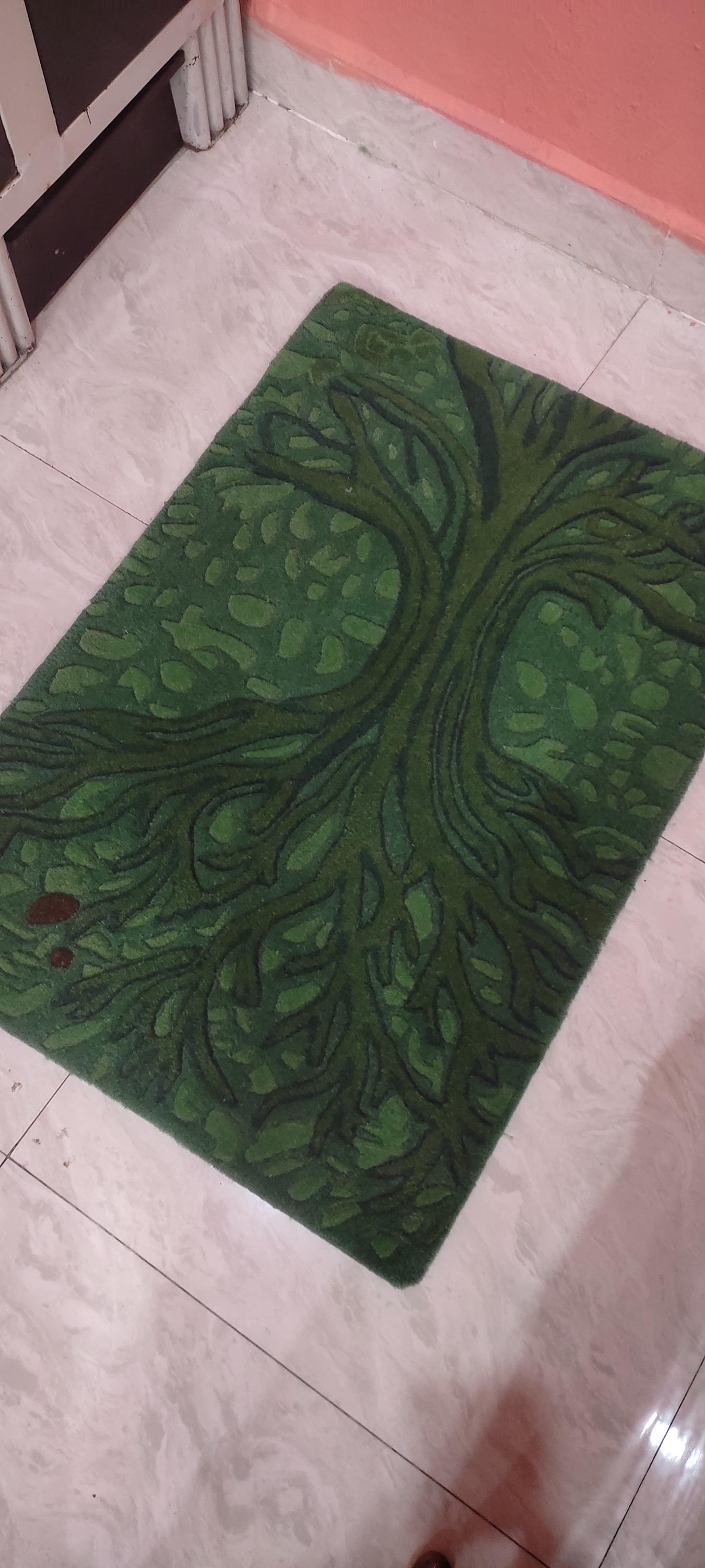 Tree Design Rugs Luxury 100% Wool Banyan Tree Rug | Hand-tufted Forest Design Carpet ...