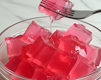 Pink Gelatin Recipe, Weight Loss Dessert Healthy, Digital PDF Download, Easy 3 Ingredient Recipe, Bariatric Friendly Treat, Printable Card