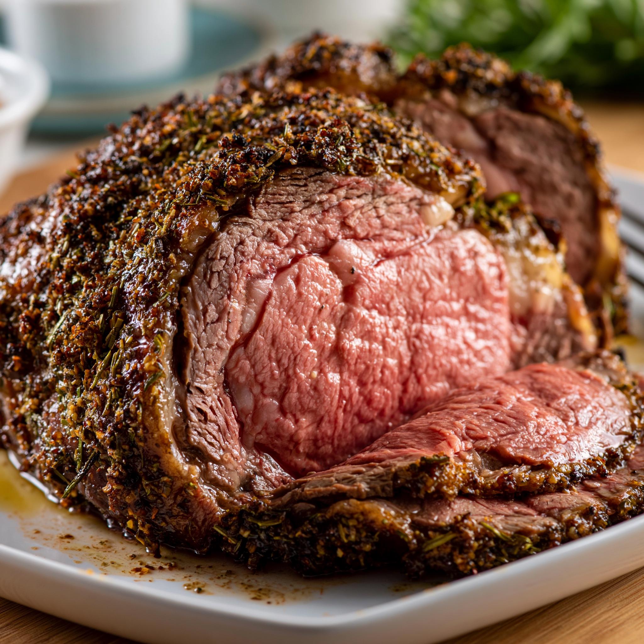 Best Prime Rib Recipe, Garlic Herb Beef Roast, Easy Sunday Dinner Main ...
