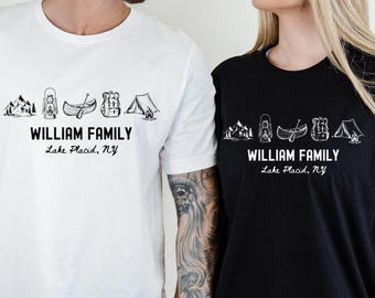 Personalized Family Camping Shirt, Custom Camping Trip Tee, Family Vacation Camp TShirt