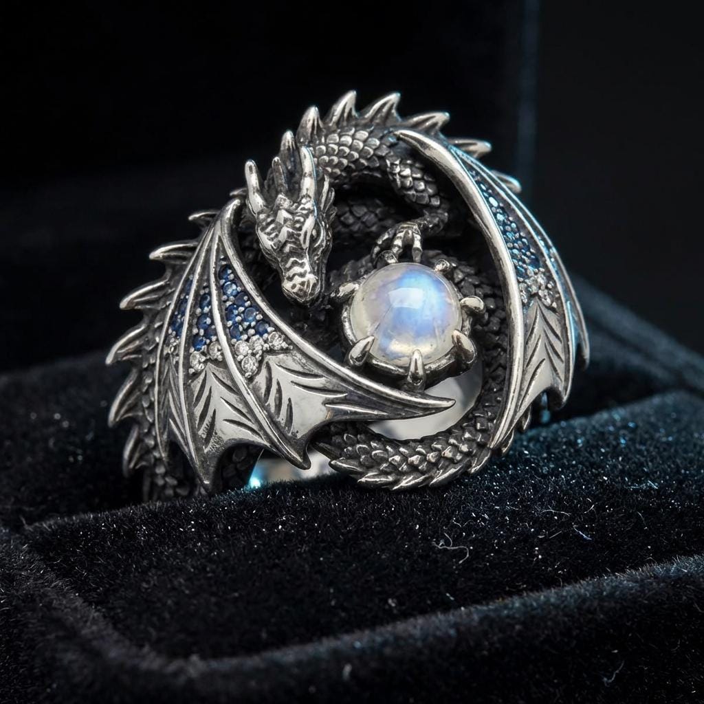 銀の龍の指輪 - Etsy 日本