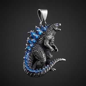 Godzilla Necklace - Etsy