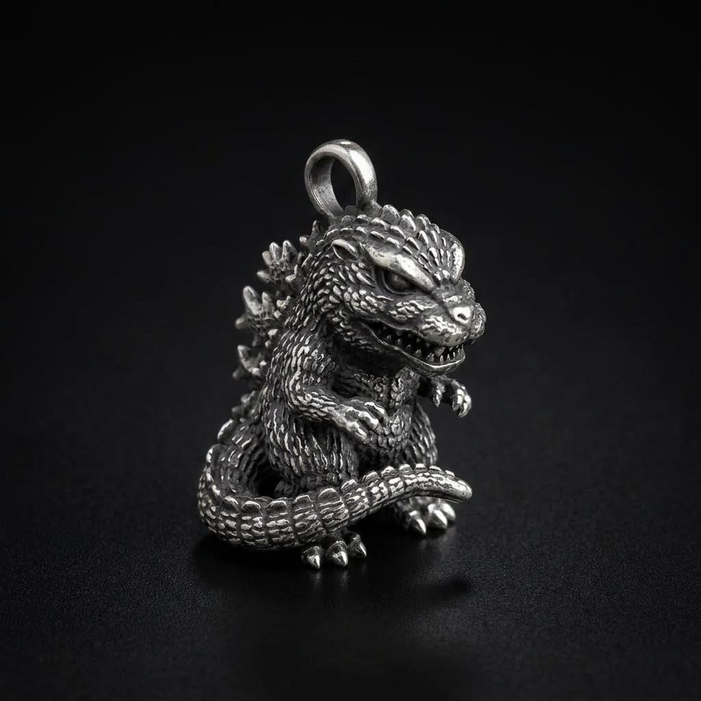 Godzilla silver ring - Etsy 日本