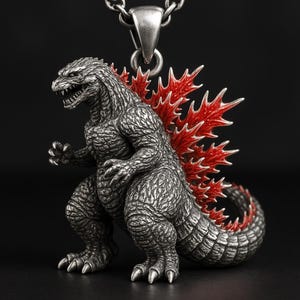 Godzilla Necklace - Etsy